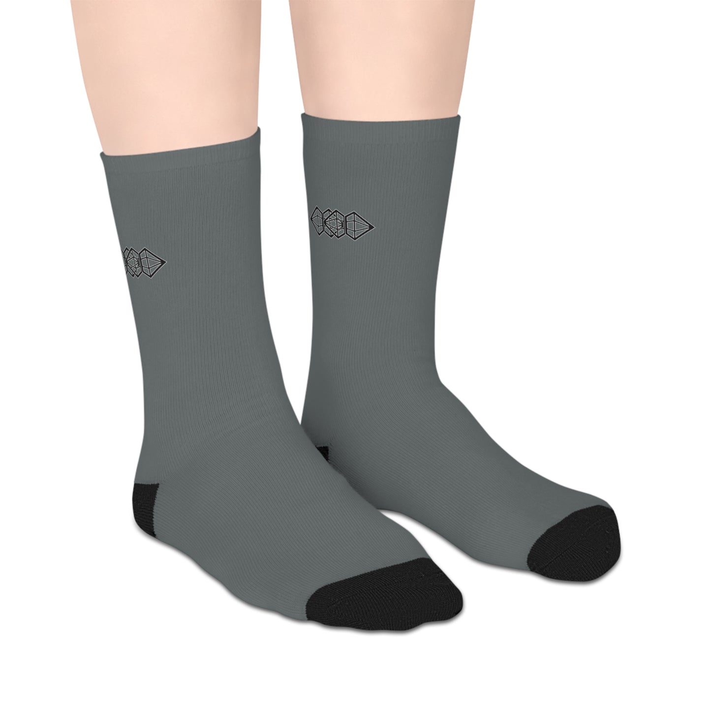 Dark Grey Mid-Length Socks