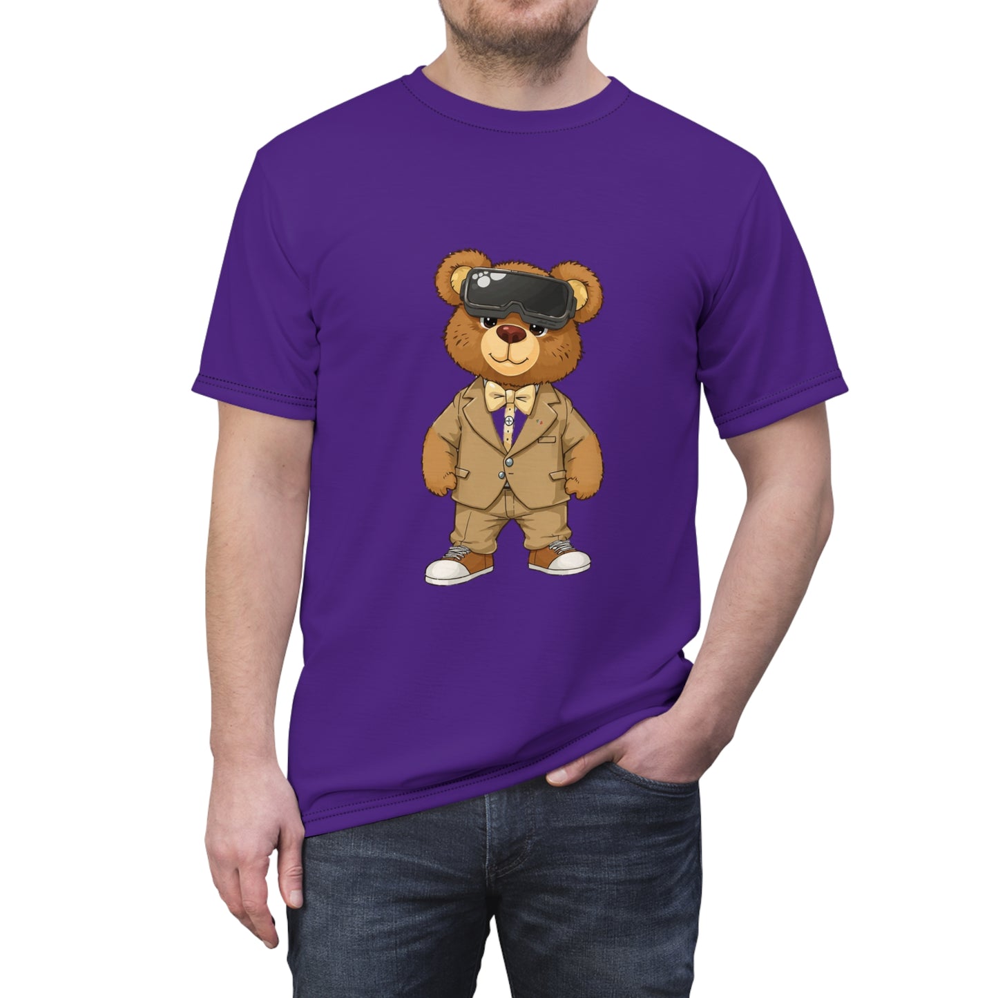 Gustavo Big Bear T-Shirt Purple