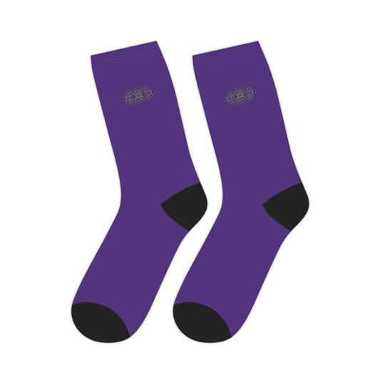 Purple Mid-Length Socks