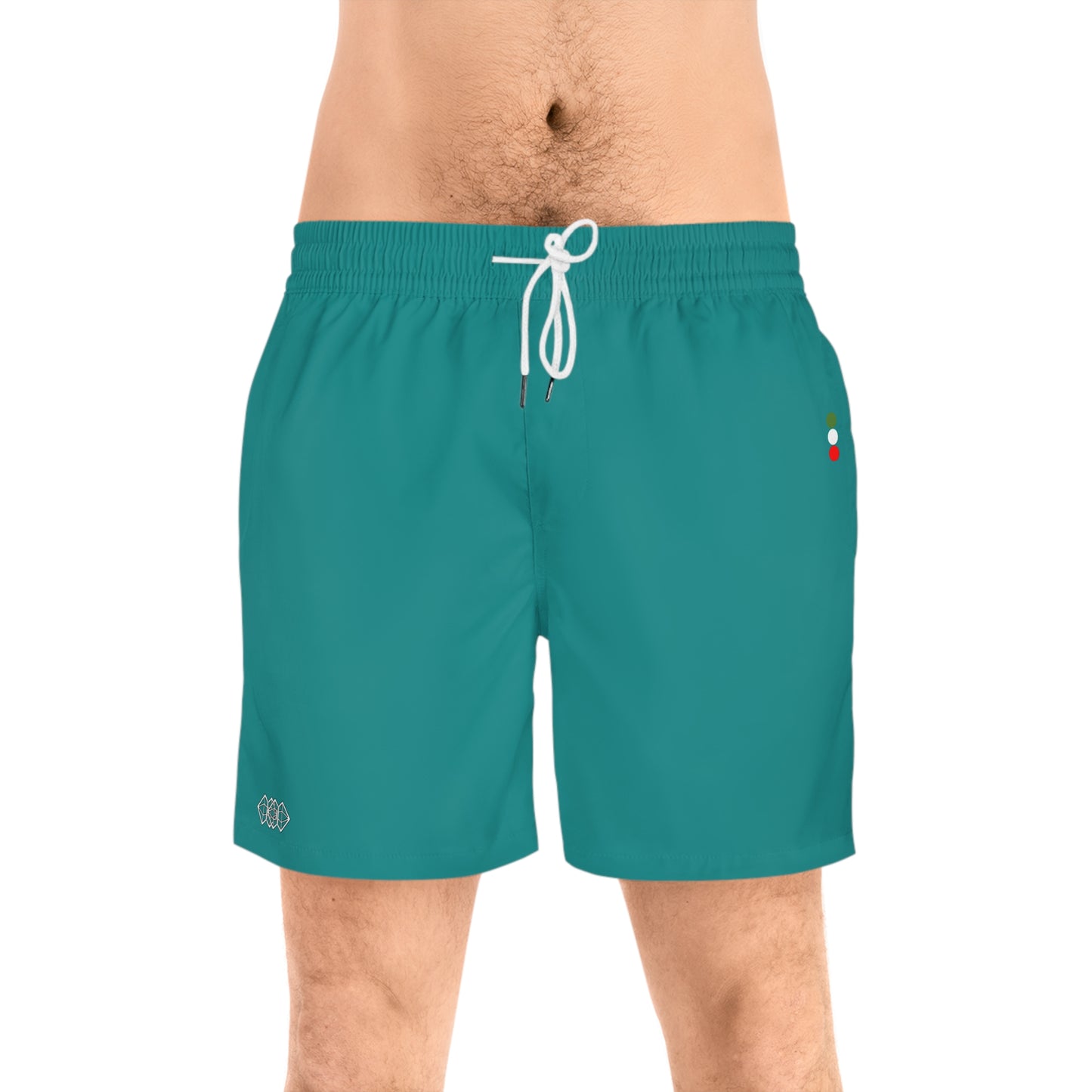 Iconic Mens Swim Trunks Dark Cyan