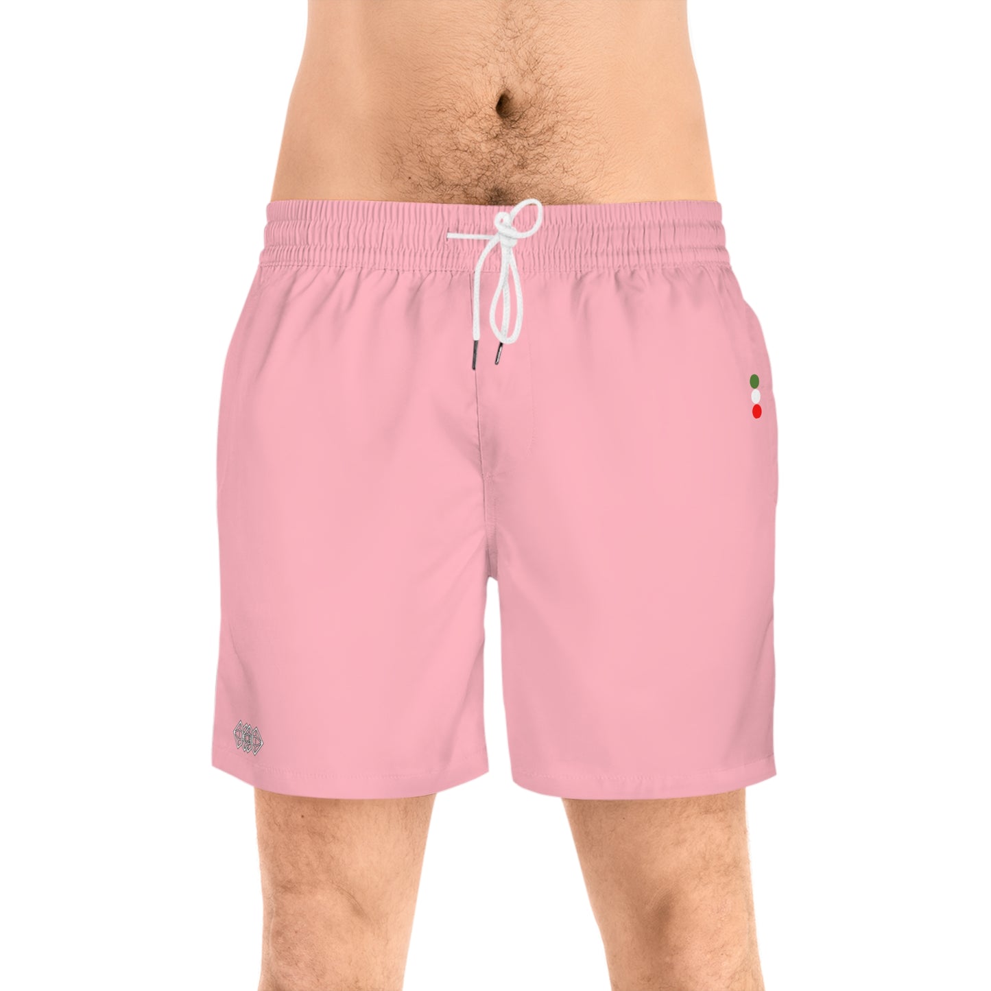 Mens Swim Trunks Pale Red