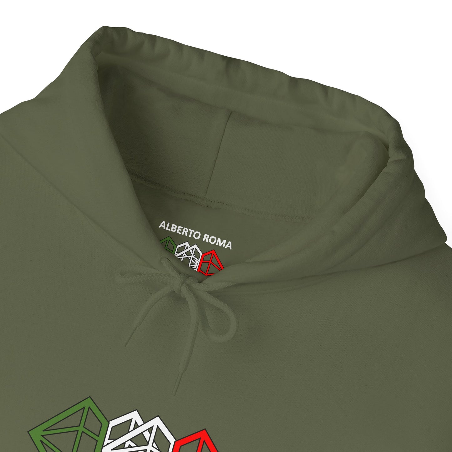 Diamond Hooded Sweatshirt Military Green