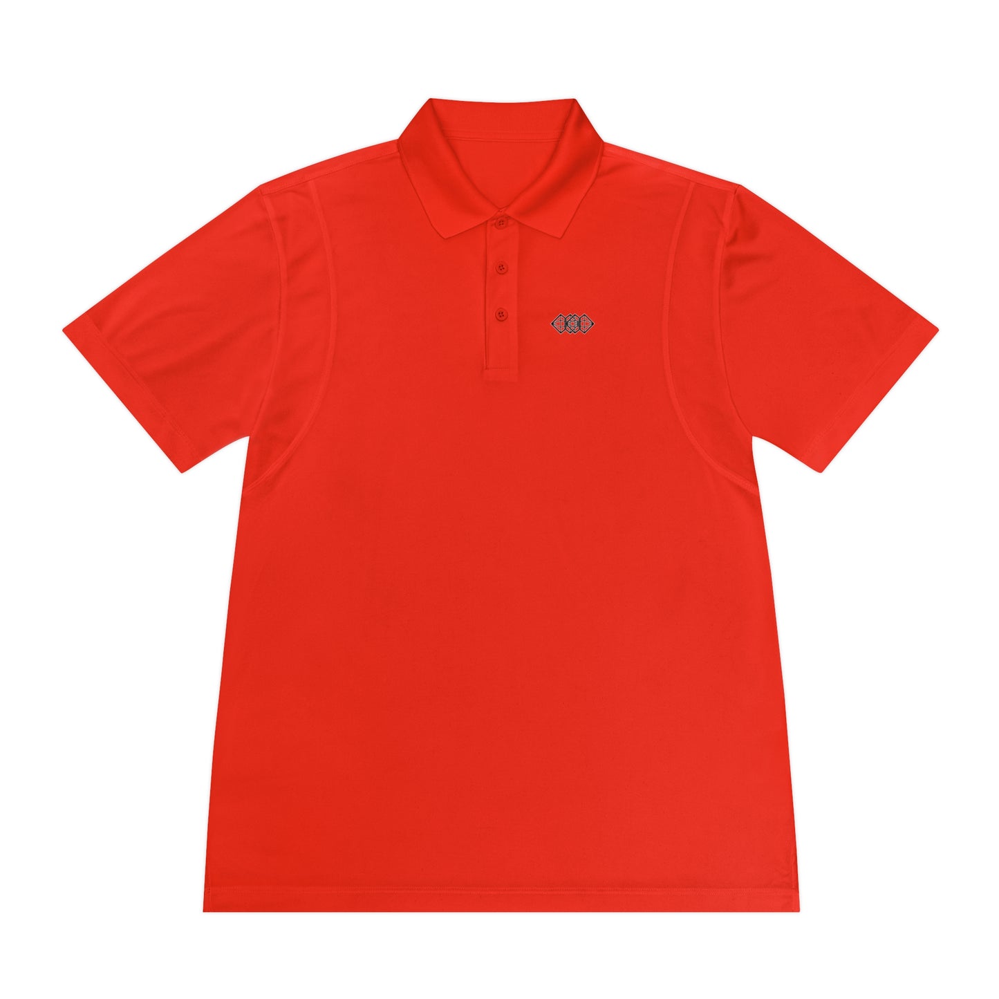 Deep Orange 3 Button Polo Shirt