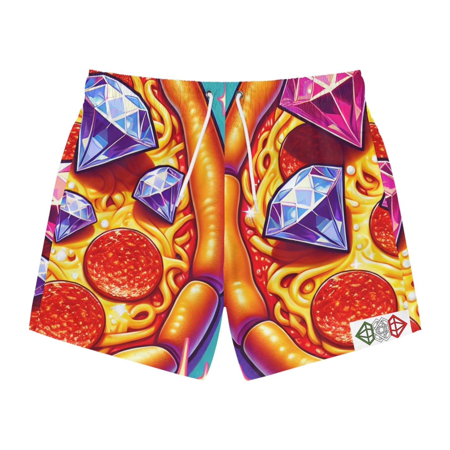 Diamond Pizza Swim Shorts