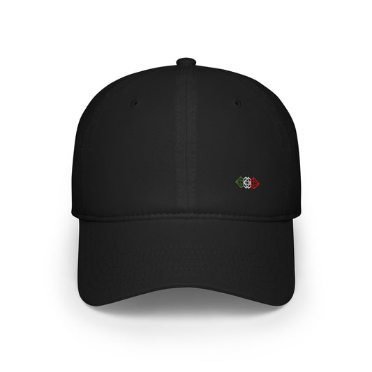 Small Diamond Baseball Cap Black