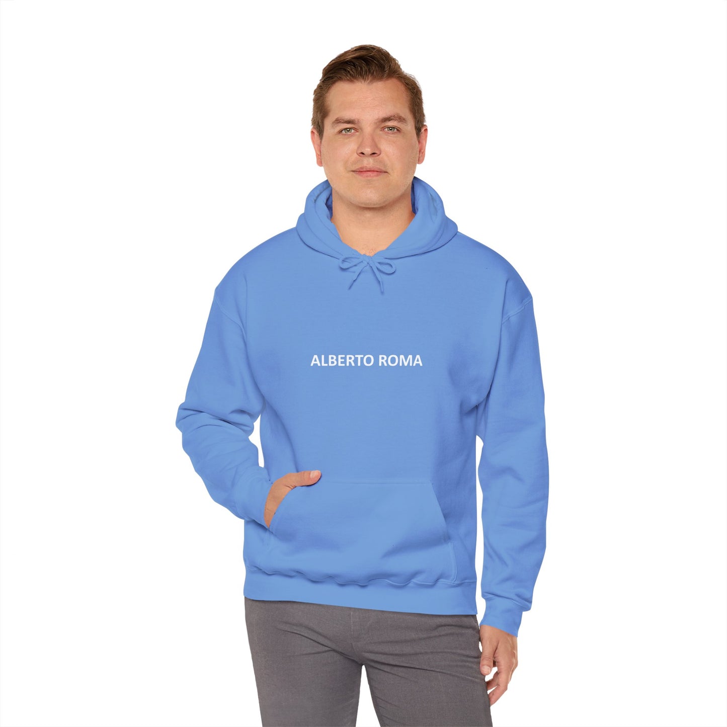 Alberto Roma Hooded Sweatshirt Carolina Blue