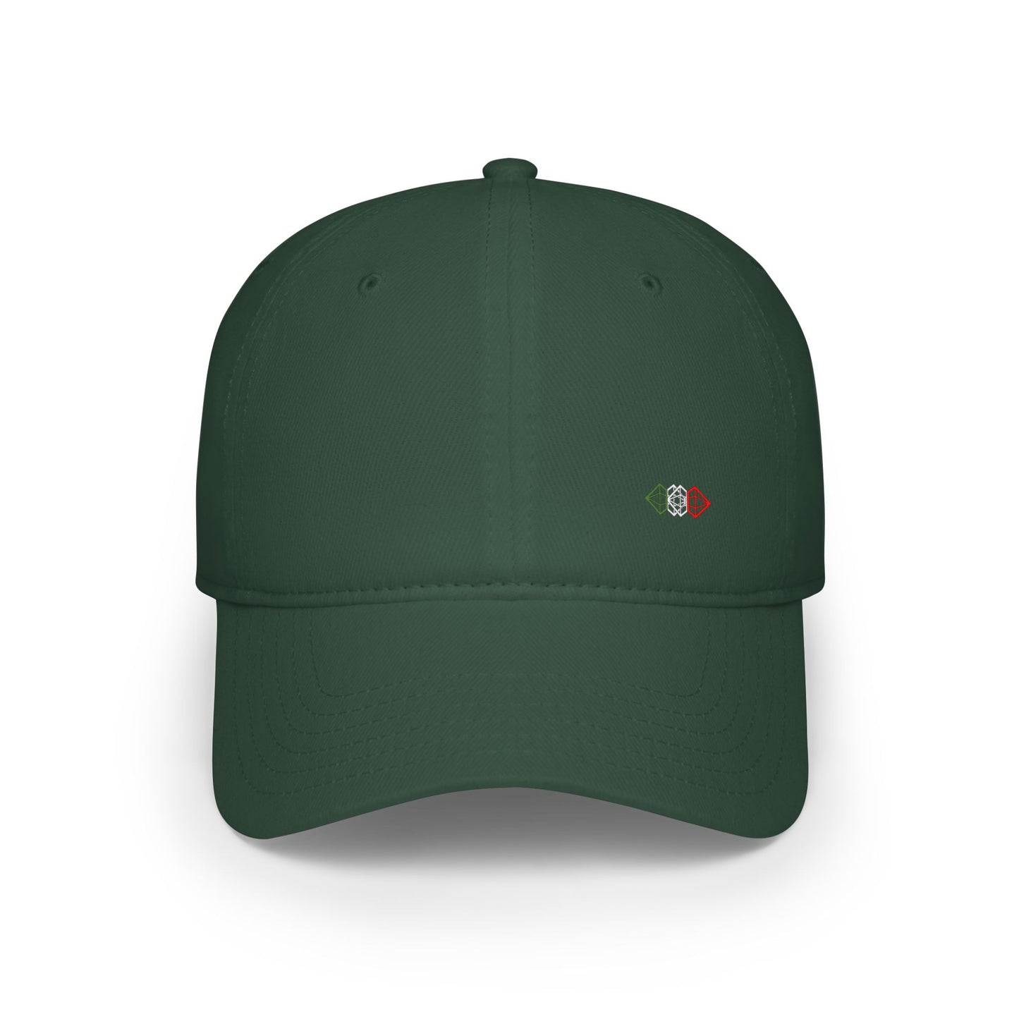 Small Diamond Baseball Cap Dark Green