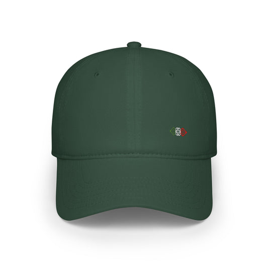 Small Diamond Baseball Cap Dark Green