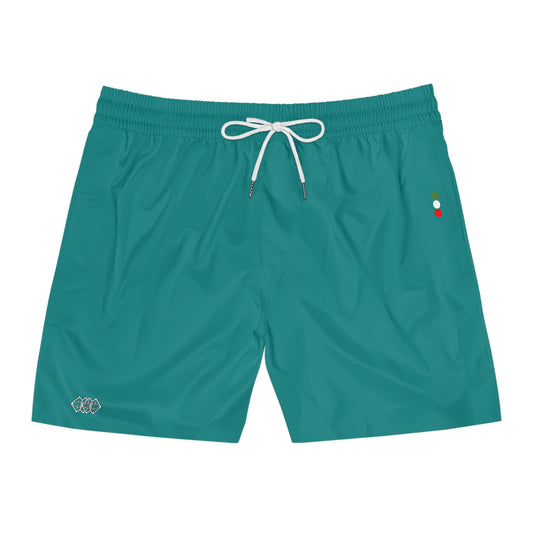 Iconic Mens Swim Trunks Dark Cyan