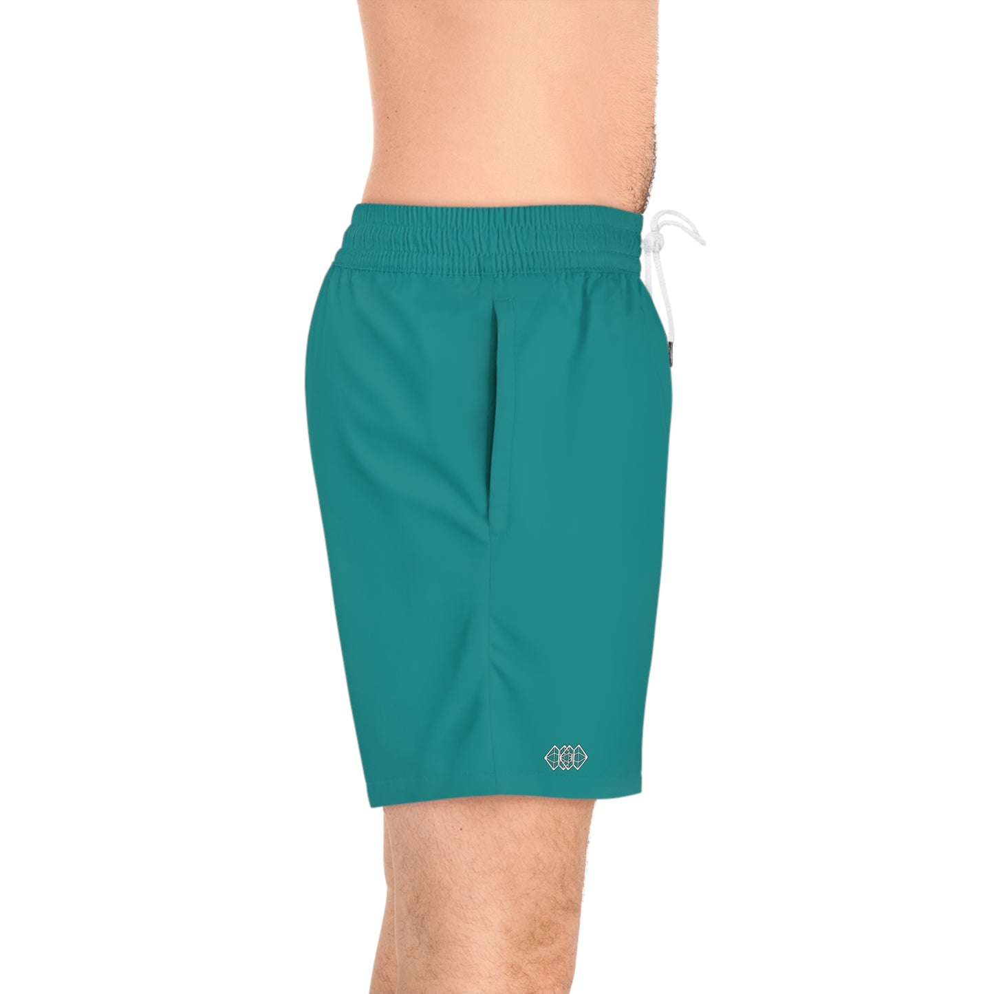 Iconic Mens Swim Trunks Dark Cyan