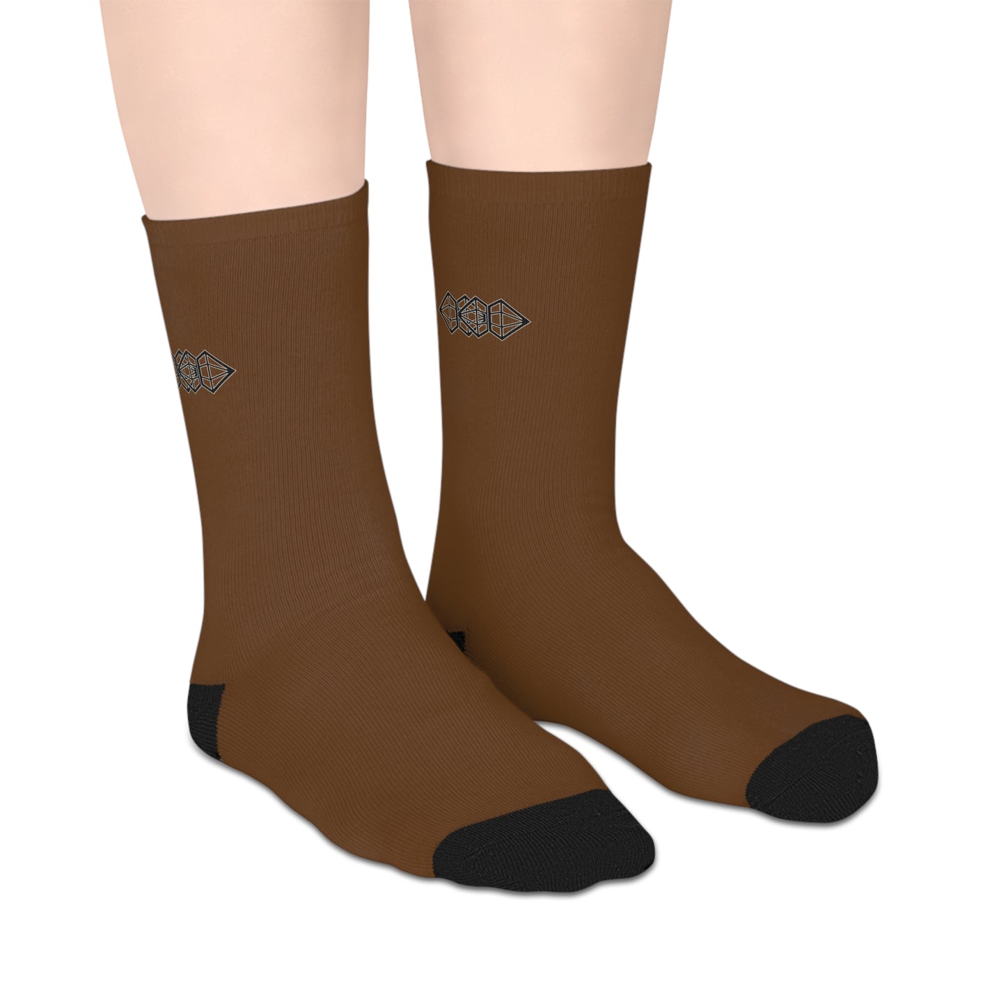 Brown Mid-Length Socks