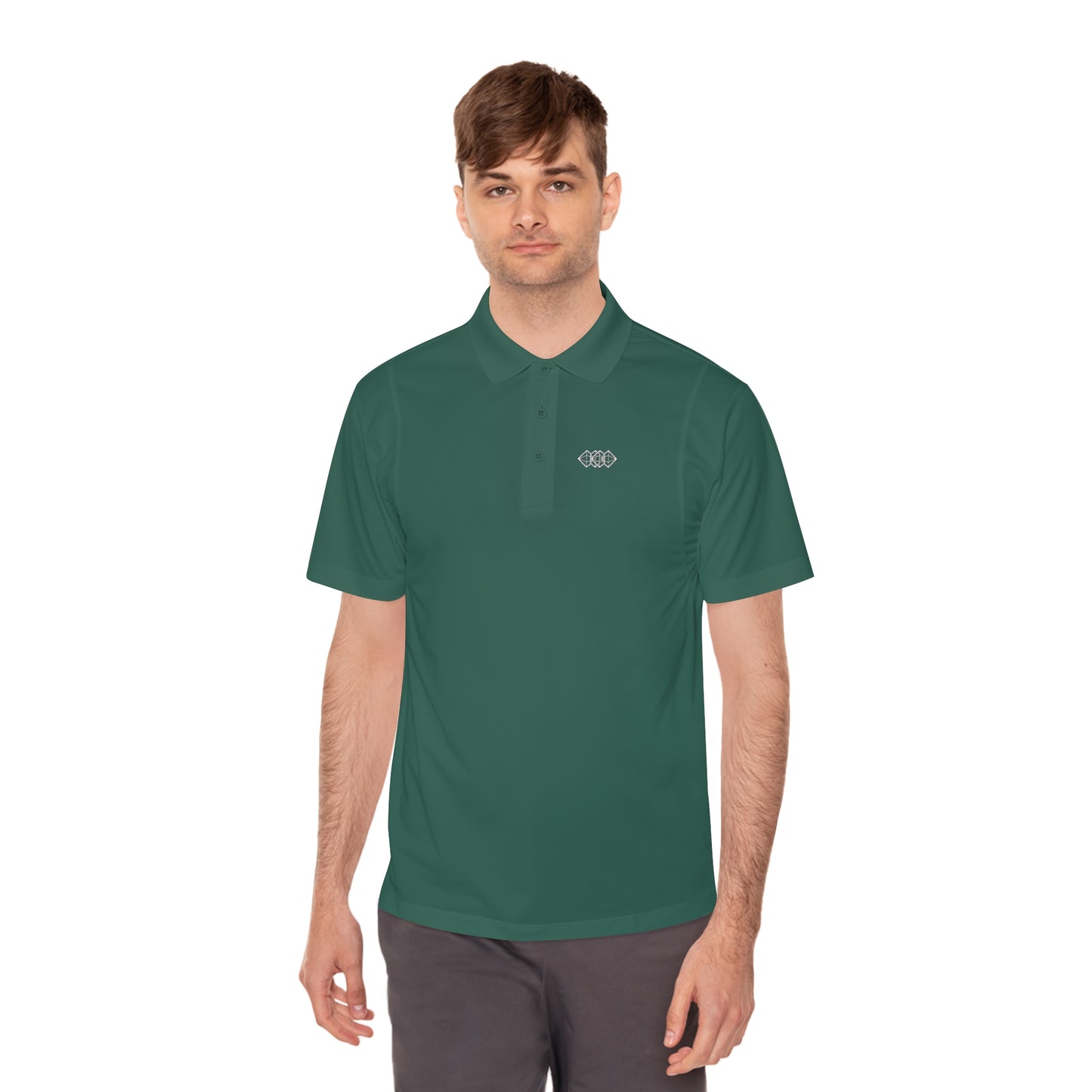 Forrest Green 3 Button Polo Shirt