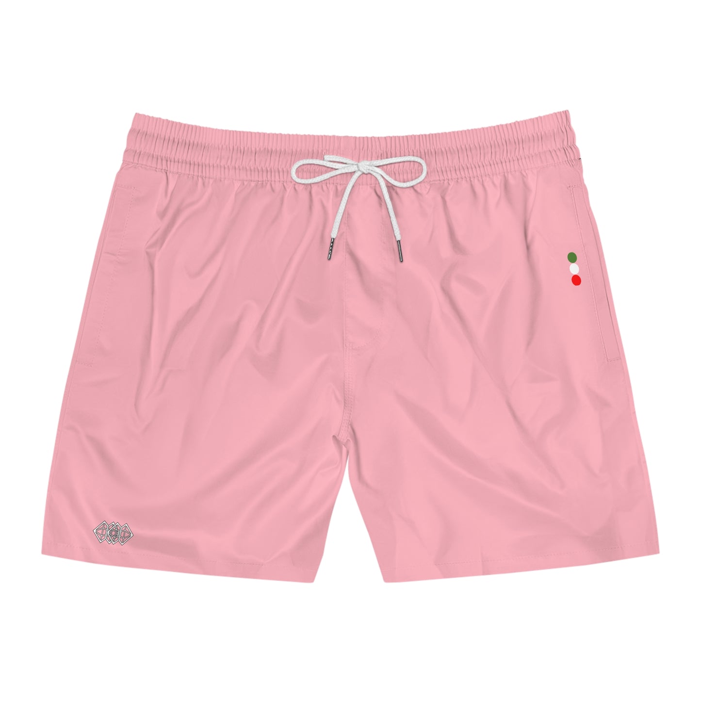 Mens Swim Trunks Pale Red