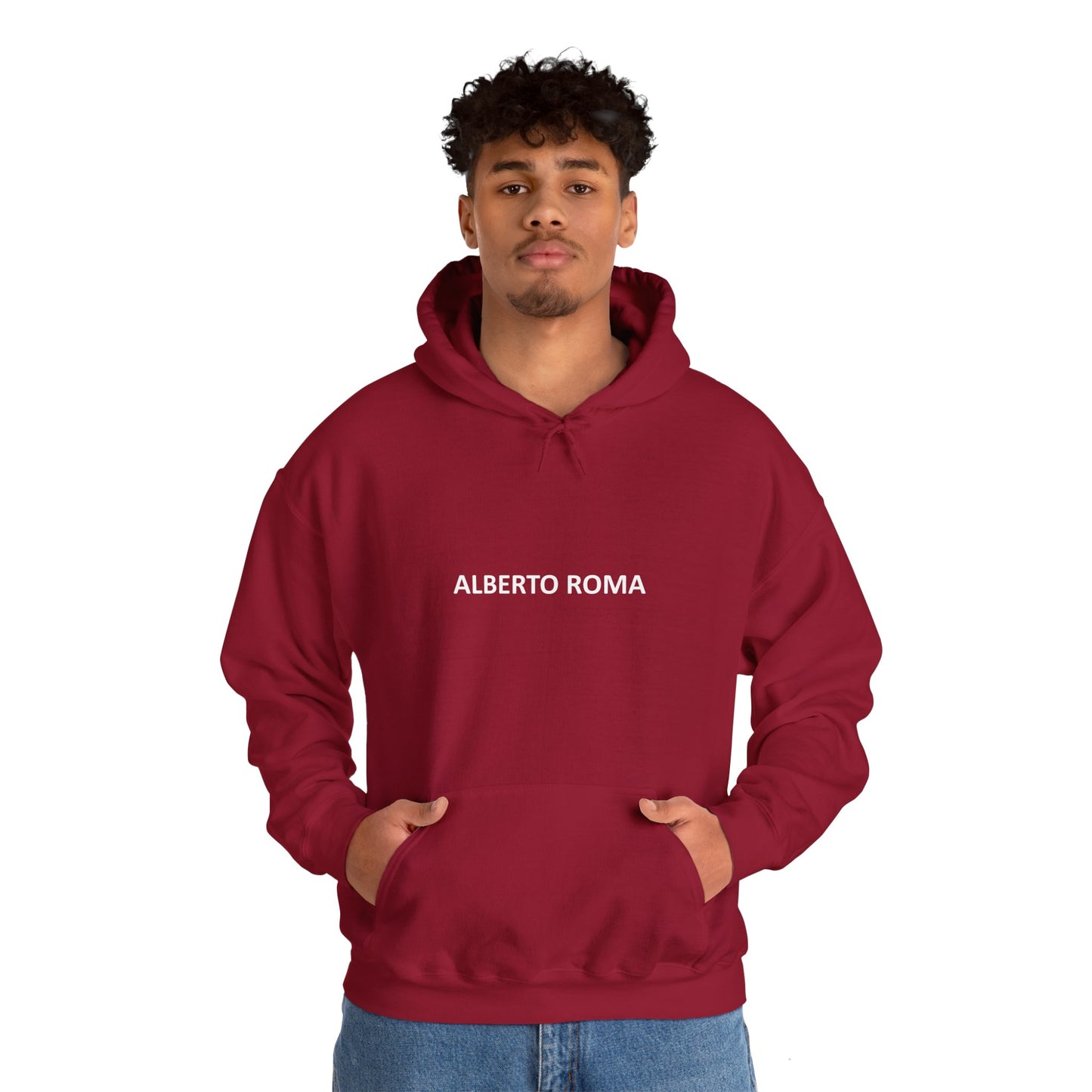 Alberto Roma Hooded Sweatshirt Cardinal Red