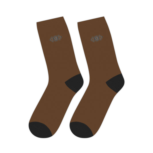 Brown Mid-Length Socks