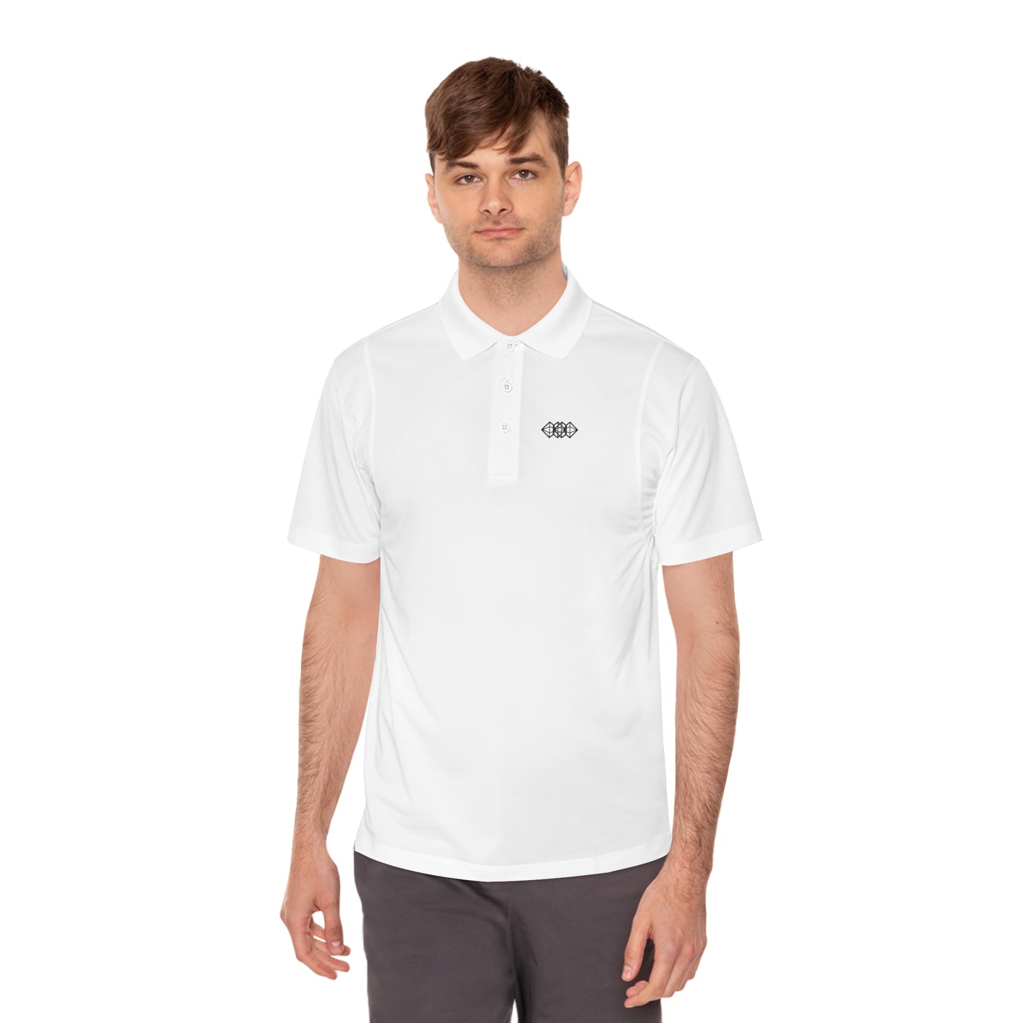 White 3 Button Polo Shirt