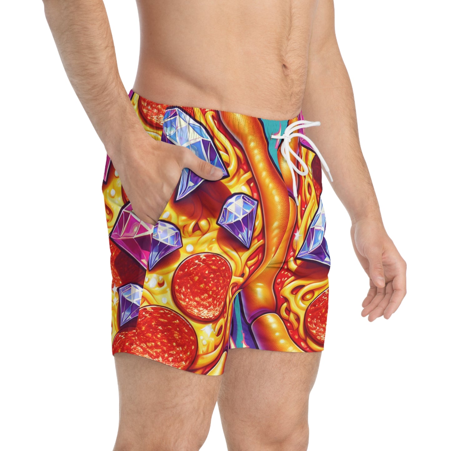 Diamond Pizza Swim Shorts