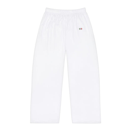 Small Diamond Relax Fit Sweatpants White