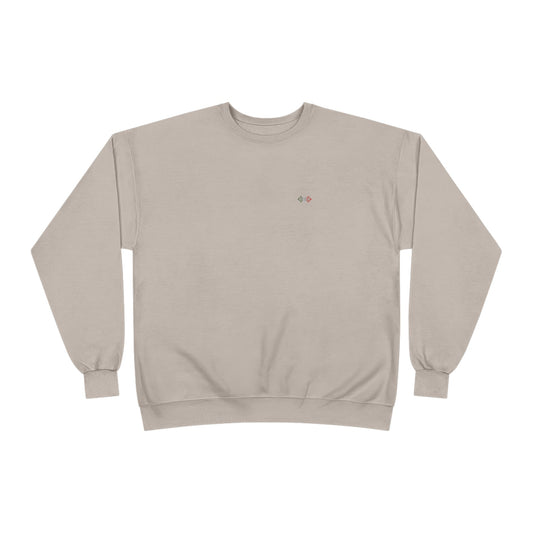 Small Diamond Crewneck Sweatshirt Charcoal Sand