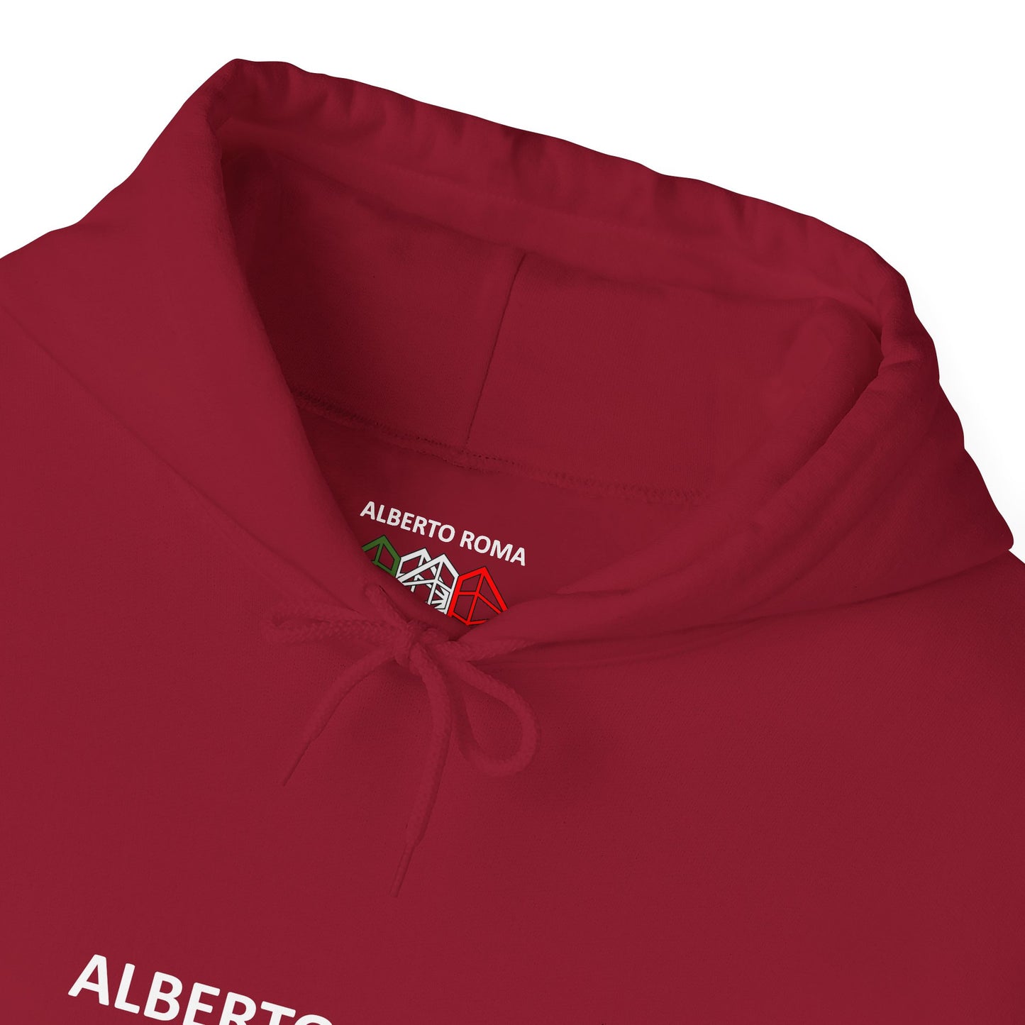 Alberto Roma Hooded Sweatshirt Cardinal Red