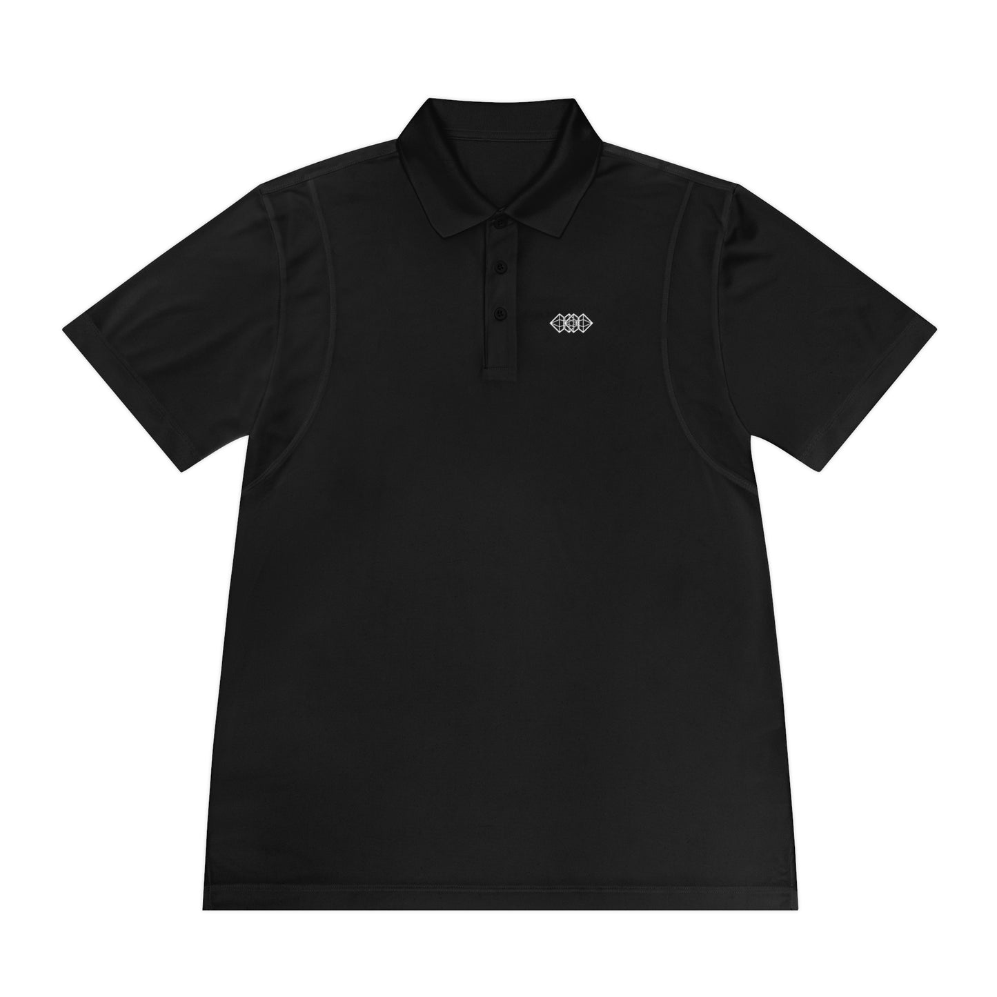 Black 3 Button Polo Shirt